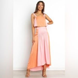Two-piece midi dress
